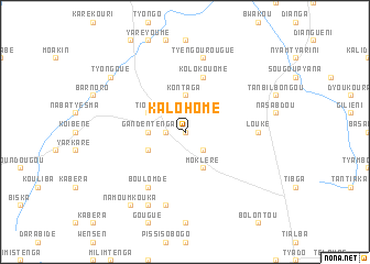 map of Kalohomé