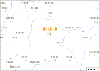 map of Kalola