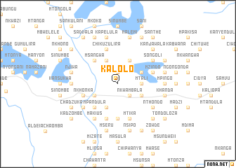 map of Kalolo