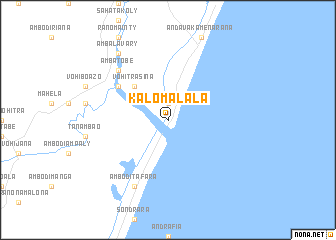 map of Kalomalala