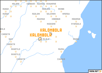 map of Kalombola