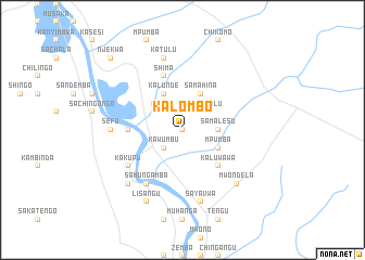 map of Kalombo