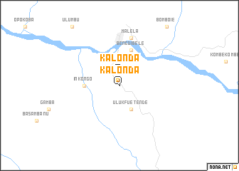 map of Kalonda