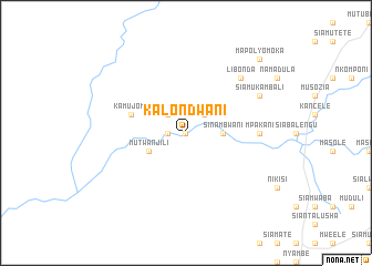 map of Kalondwani