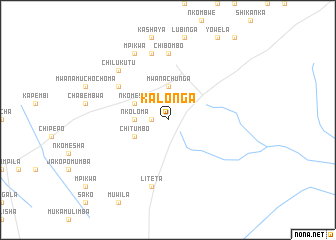 map of Kalonga