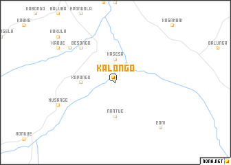 map of Kalongo