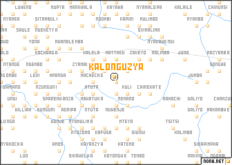 map of Kalonguzya