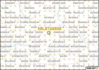 map of Kalotuwawa