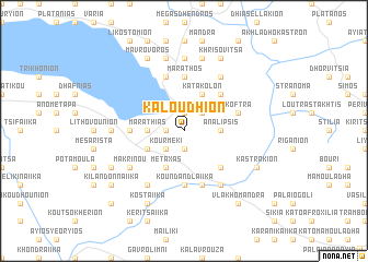 map of Kaloúdhion