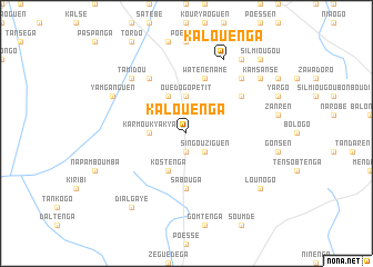 map of Kalouènga