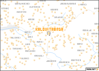 map of Kalovita Brda