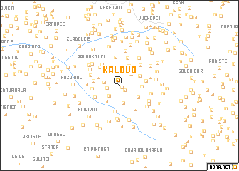 map of Kalovo
