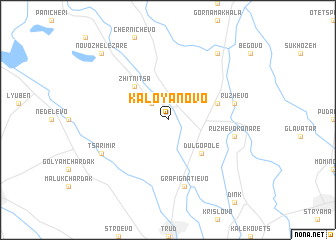 map of Kaloyanovo