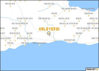 map of Kalóyeroi