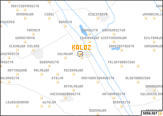 map of Káloz