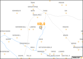 map of Kalo