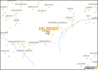 map of Kalpakovi