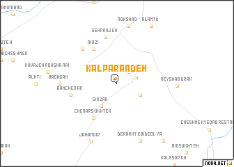 map of Kāl Parandeh