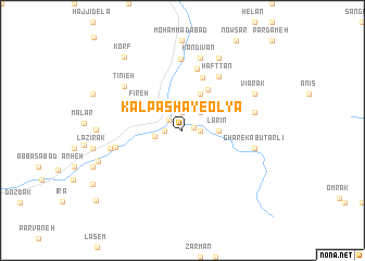 map of Kal Pāshā-ye ‘Olyā