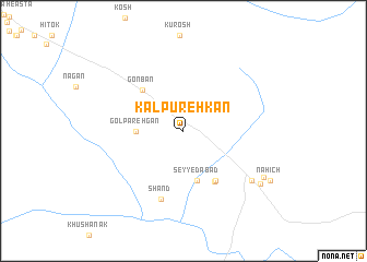 map of Kalpūreh Kān