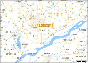 map of Kālra Khās