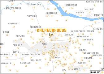 map of Kalreda Woods