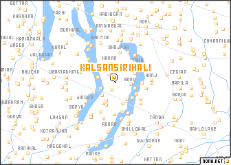 map of Kālsān Sirihāli