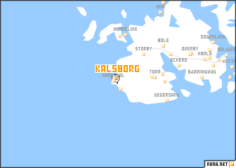 map of Kalsborg