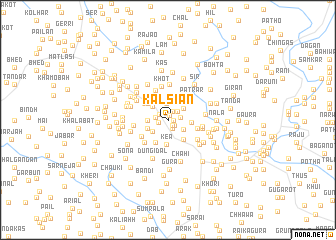 map of Kalsiān