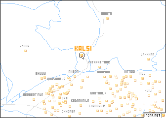map of Kālsī