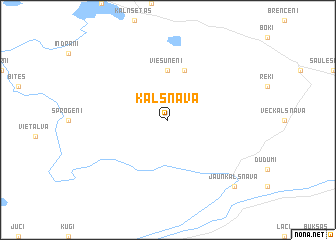 map of Kalsnava