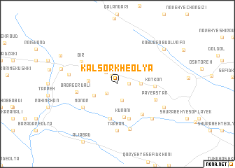 map of Kal Sorkh-e ‘Olyā