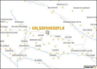 map of Kal Sorkh-e Soflá