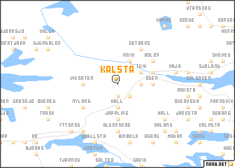 map of Kålsta