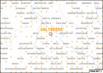 map of Kaltbronn