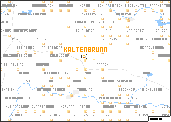map of Kaltenbrunn