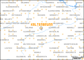 map of Kaltenbrunn