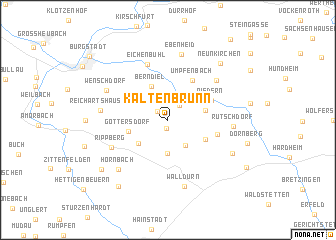map of Kaltenbrunn