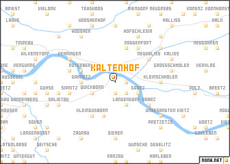 map of Kaltenhof