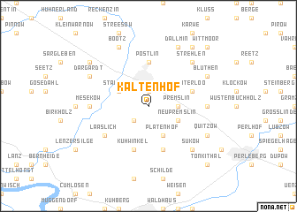 map of Kaltenhof