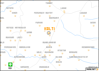 map of Kʼaltʼī