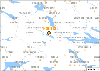 map of Kałtki