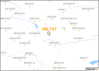 map of Kalʼtsy