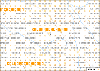 map of Kaluarachchigama