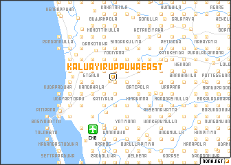 map of Kaluayiruppuwa East