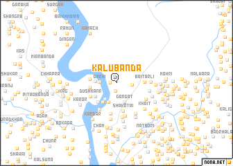 map of Kālu Bānda