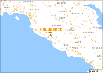 map of Kaluđerac