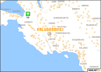 map of Kaluđerovići