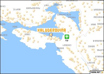 map of Kaluđerovina