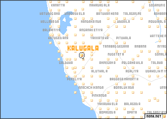 map of Kalugala